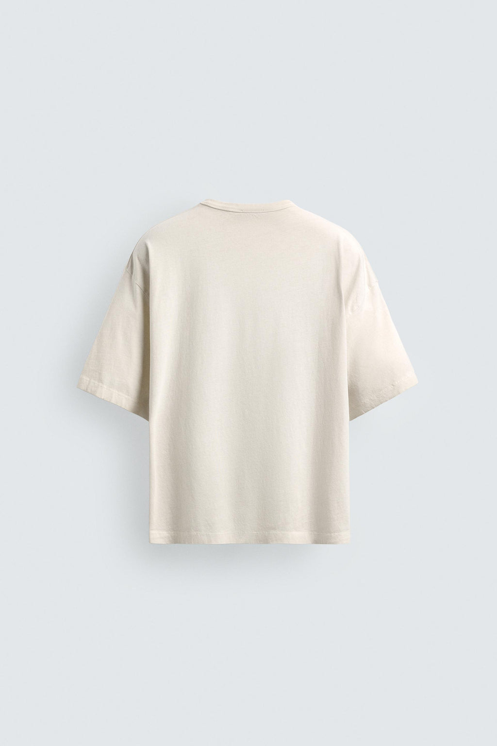 Washed t-shirt with paint